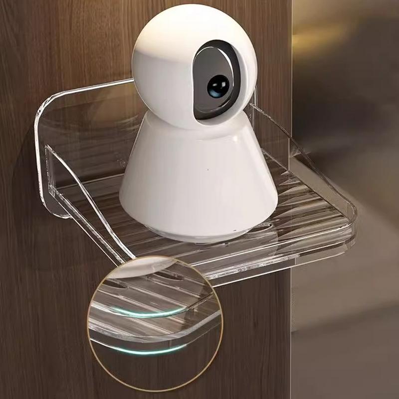 Camera Holder Shelf Floating Holder Bracket Wall Mounted Camera Holder Shelf Security Storage Stand Clear Wall Shelf For Monitor