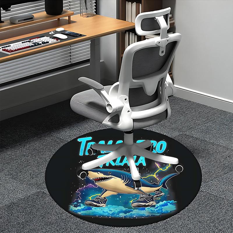 

Shark Sneakers,Tralalero Trilala Chair mat Round Rug Office carpet, Non slip, Suitable for Living Rooms, Bedrooms Decor.1205443a 80cm by 80cm