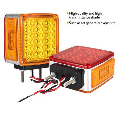 2Pcs 39 Led Tail Brake Light Turn Signal Side Marker Lamp For Truck Trailer Van