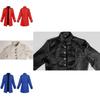 Cappotto Formale Trendy Steampunk Retro per Ragazzo in tinta unita alla moda Stile Europeo Americano Colletto alla Coreana