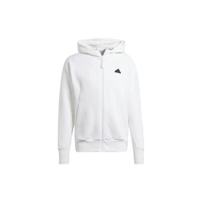 adidas Z.N.E. Series Logo Tape Zip-Up Hoodie Jacket Men Outerwear White IN5092