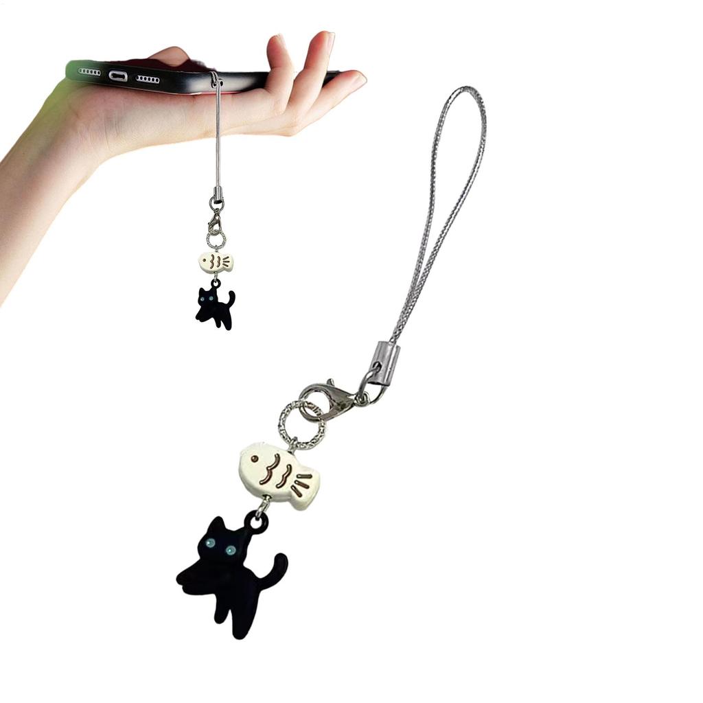 Cute Phone Pendant Resin Phone Pendant Cat Cute Phone Charm Phone Strap Aesthetic Cartoon Phone Accessories for Wallets & Phone