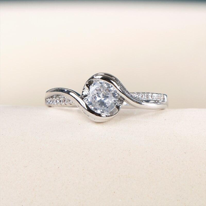 

Bella Box Необычные свадебные обручальные кольца, современный дизайн, элегантные женские аксессуары для вечеринок, роскошные ювелирные изделия с блестящим цирконом для женщин 7 белый