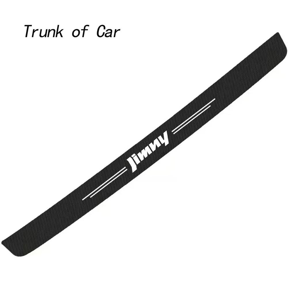 Car Door Sill Carbon Fiber Sticker Threshold Side Anti Scratch Tape Waterproof Decal for Suzuki Jimny Car Styling