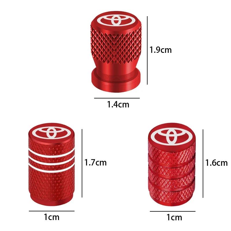 3 style Car Wheel Tire Valve Caps Tyre Rim Stem Covers For Toyota Auto Accessories