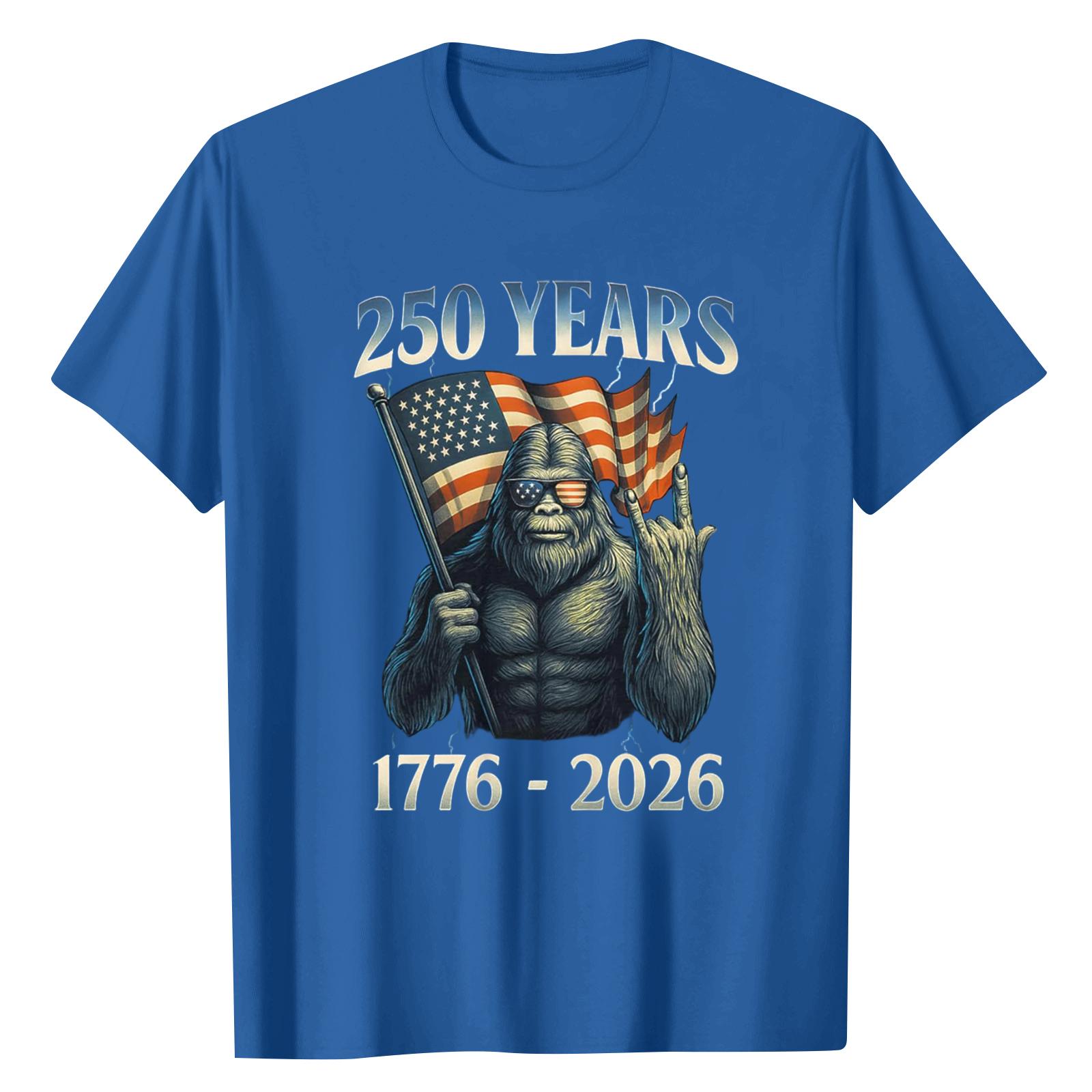 

Унисекс Повседневная футболка с круглым вырезом, коротким рукавом и цифровой печатью L синий