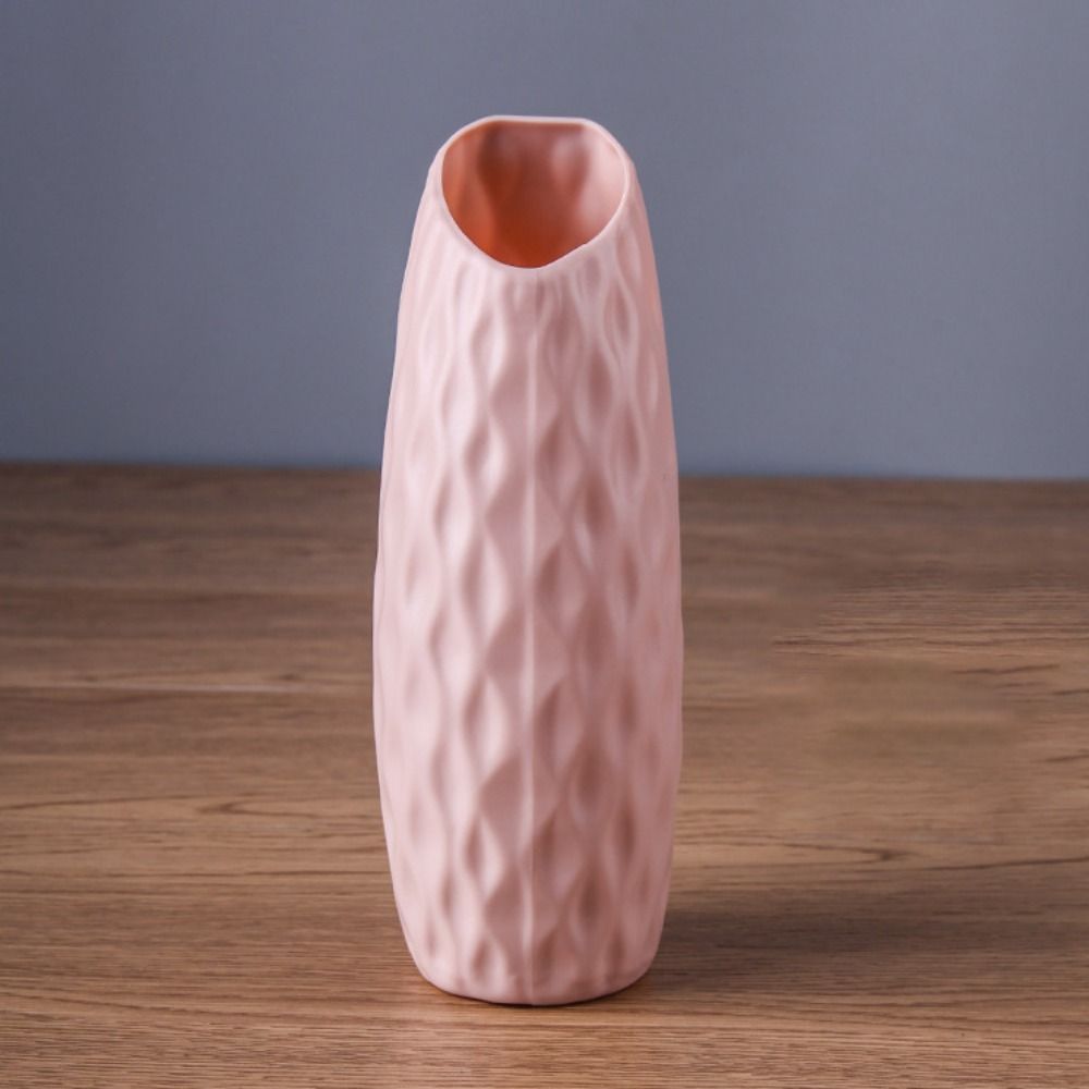 Plastic Plastic Vases Imitation Ceramic Flower Pot Decoration Nordic Style Vase  Living Room