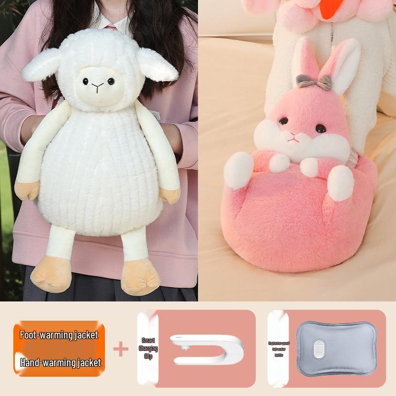 Electric Explosion-Proof Hot Water Bottle: Hand and Foot Warmer for Girls' Bed