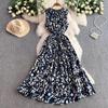 Summer Fashion Long Dress Women O-Neck Sleeveless Holiday Maxi Vestidos Elegant Street Casual Sundress Solid Party Robe Femme