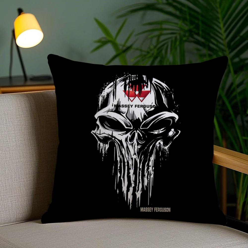 M-Massey F-Ferguson Cushion Cover Soft Short Plush Double-Sided Printing Home Decor Machine Washable Pillow Case Gift
