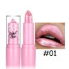 Bow Glitter Lipstick Bright Rose Pink Diamond Lipstick Mirror Pearlescent Shine Waterproof Long-Lasting Glossy Lip Tint Makeup