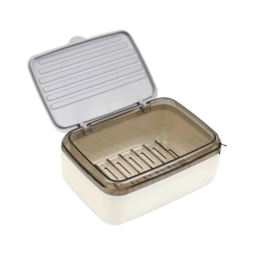 Sealed Soap Dish with Lid, Large Capacity Portable Travel Soap Box, Waterproof Storage for Home, Dorm & Student Use