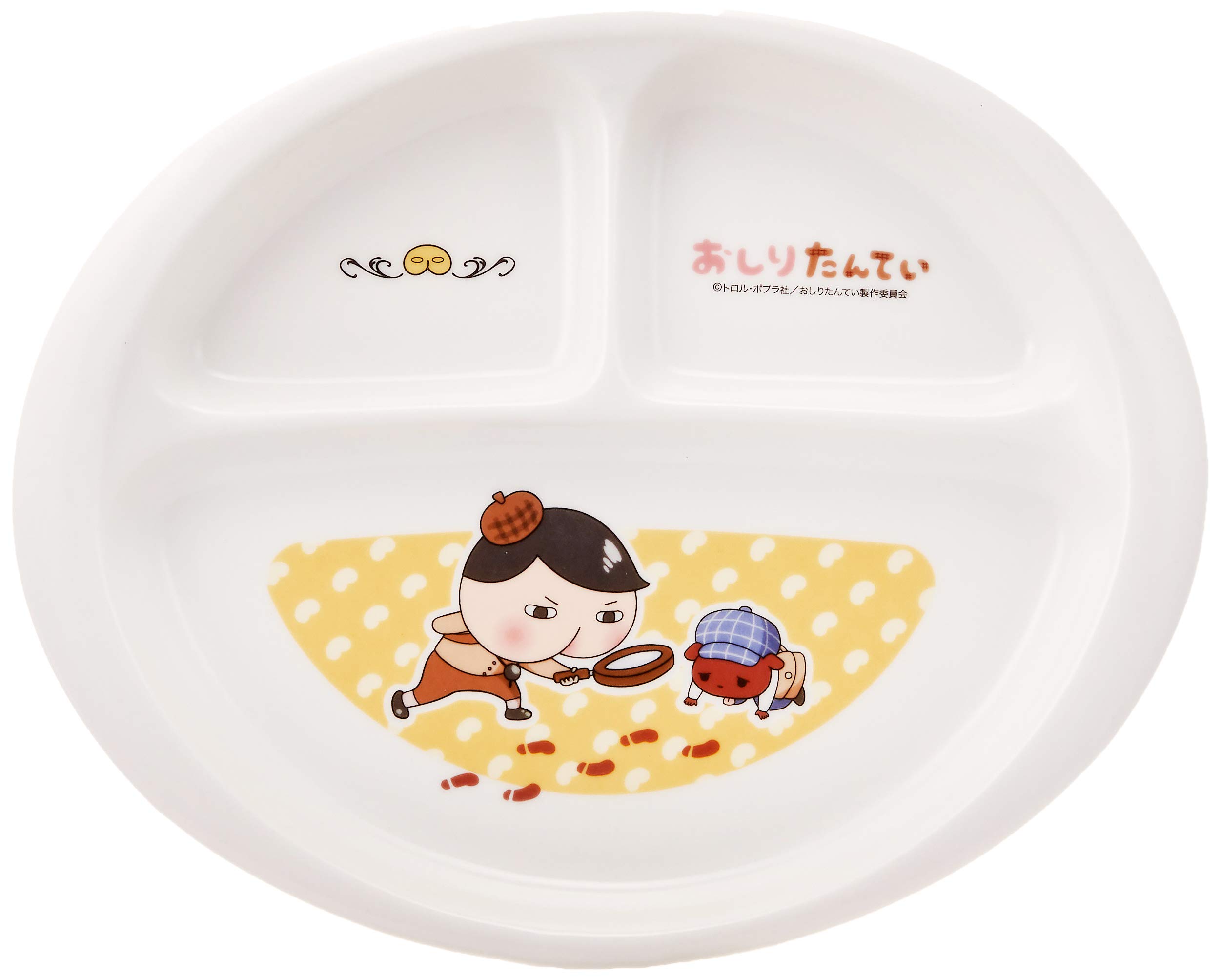 

Lunch Product 804117 Butt Detective Plate, 23cm, Children s, White, Code белый
