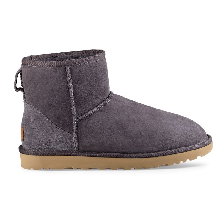 UGG Classic Mini Ii Suede Warm Non-Slip Ankle Snow Boots Women Boots Purple Gray 1016222-NHT