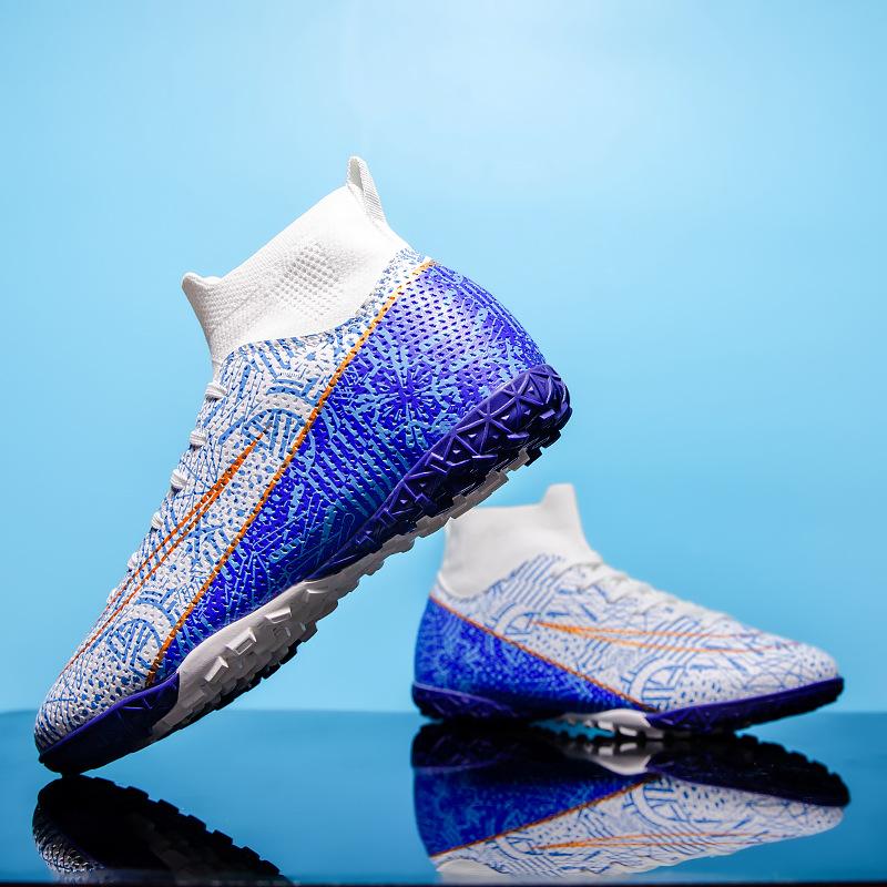 Xiyin Fußballschuhe Herren gebrochene Stollen Studenten Jugend Rasen Spikes Wettkampf Trainingsschuhe