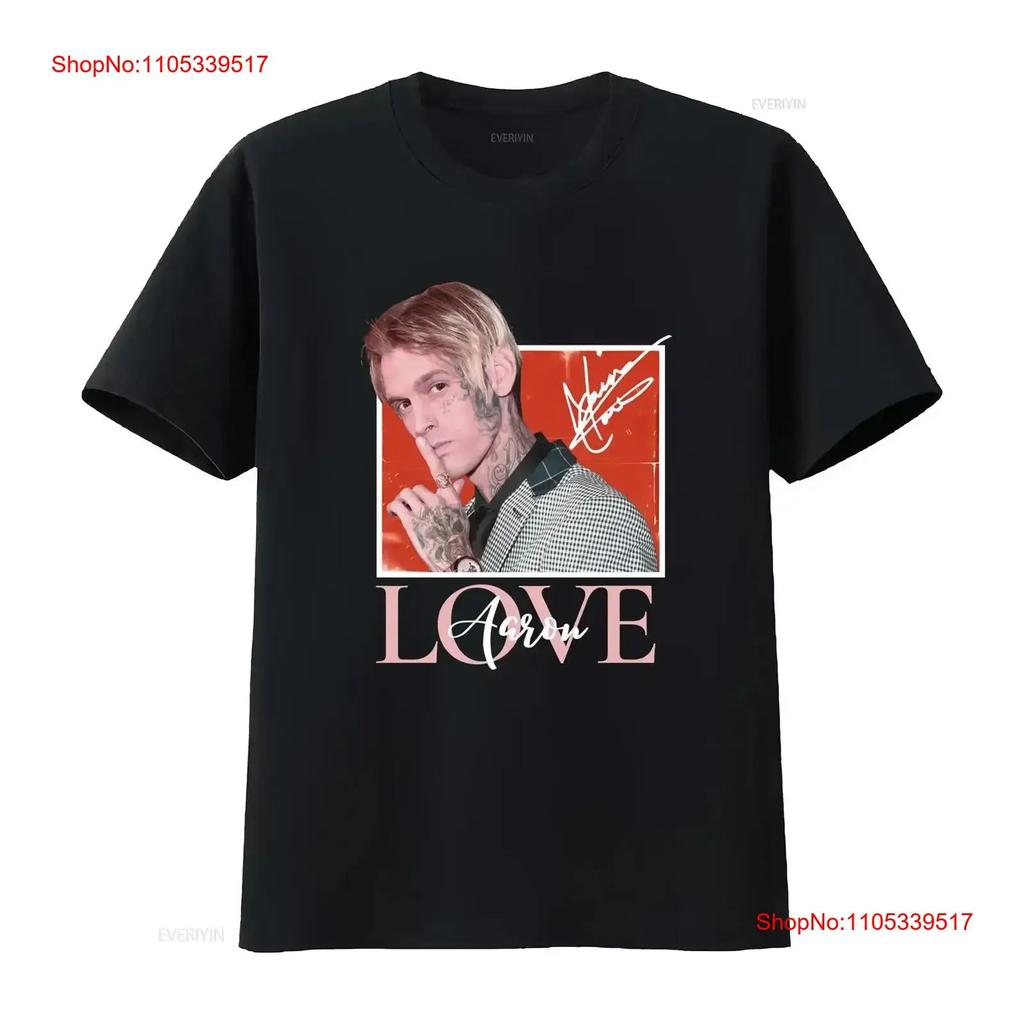 Classic Aaron Carter Love T Shirt Black vintage Washed graphic Stretched Versatile Comfortable