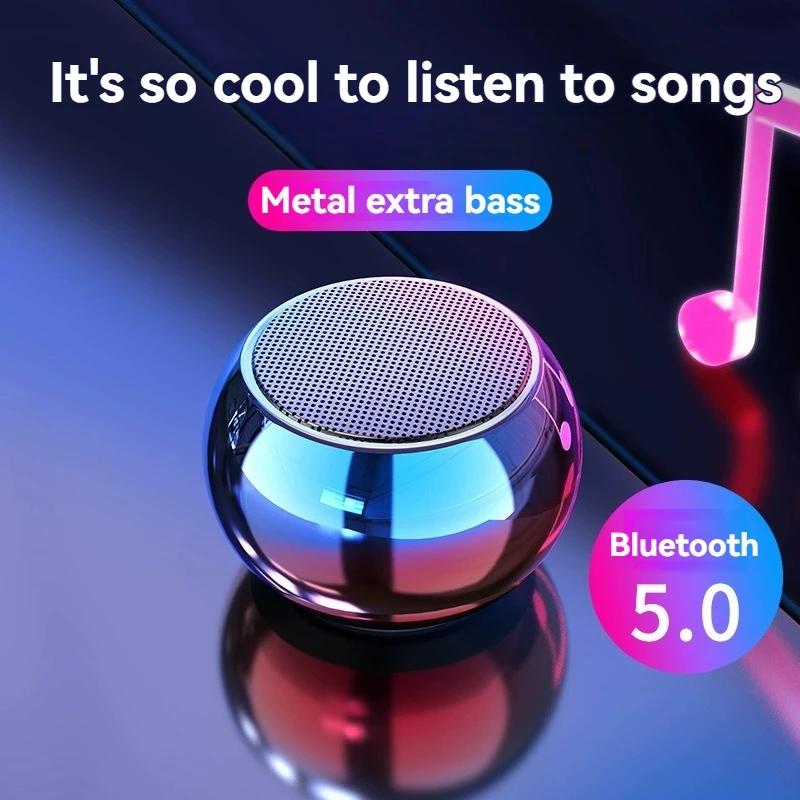Outdoor Mini Portable Wireless Bluetooth Speaker Metal Subwoofer Stereo Surround Sound High Quality Bluetooth Speaker