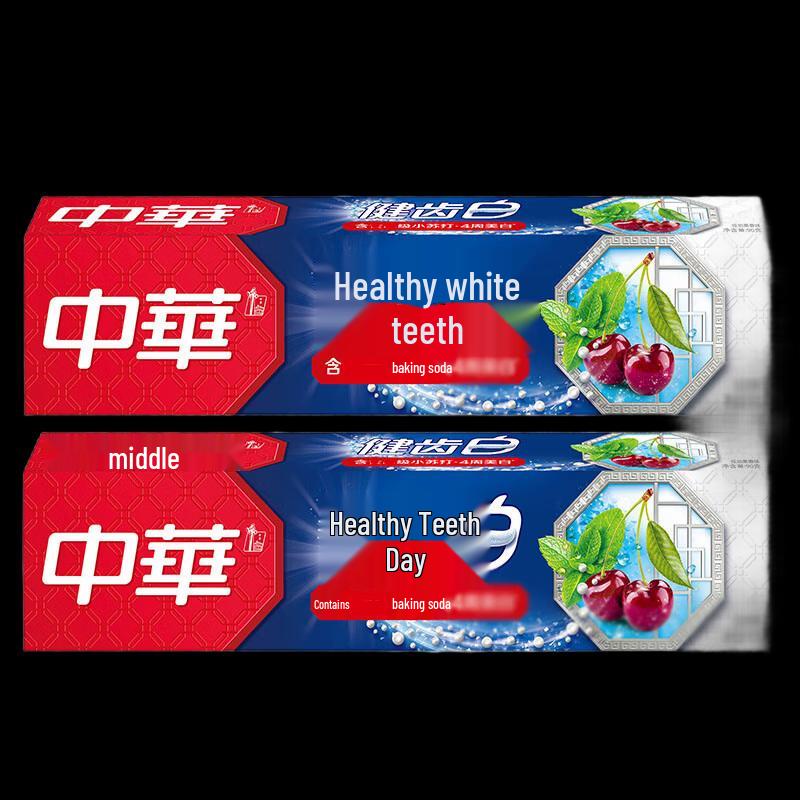 Zhonghua Jianchi Bai Baking Soda Fruit Toothpaste, 2-Pack