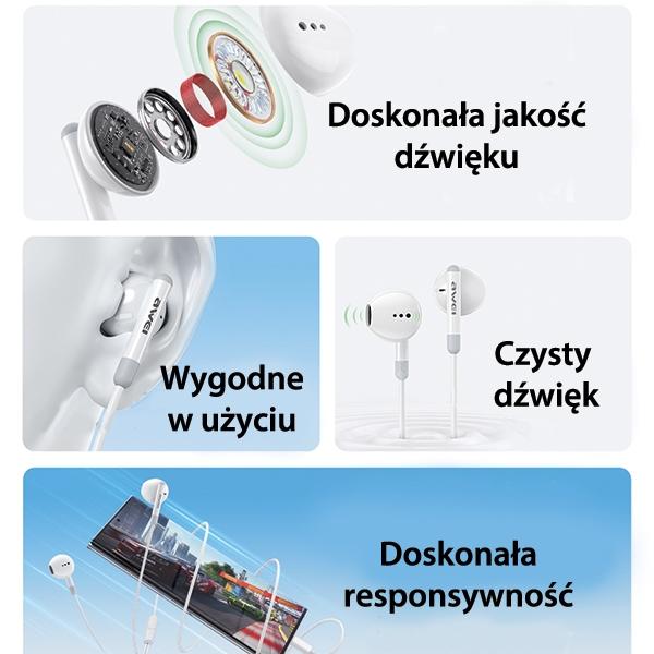 Awei Słuchawki Stereo Pc-6T Usb-Cczarny/Black