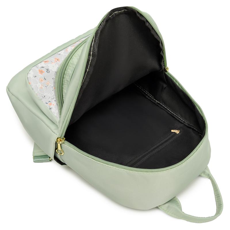Small Floral Backpack Women's Large Capacity Oxford Cloth Lightweight Backpack