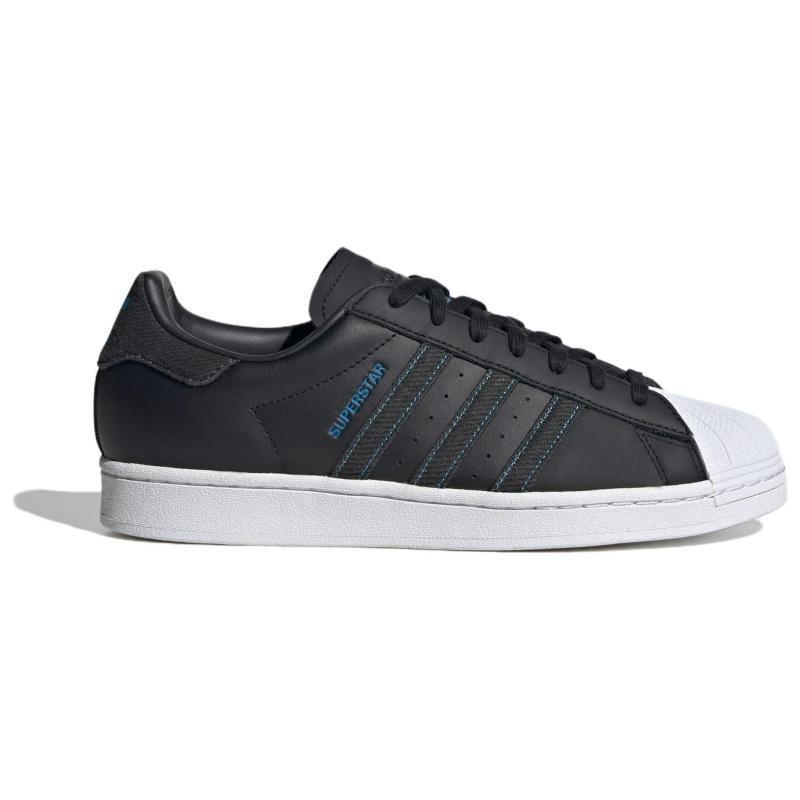 Adidas Originals Superstar Denim Pack - Czarne Jasnoniebieskie Trampki ID4687