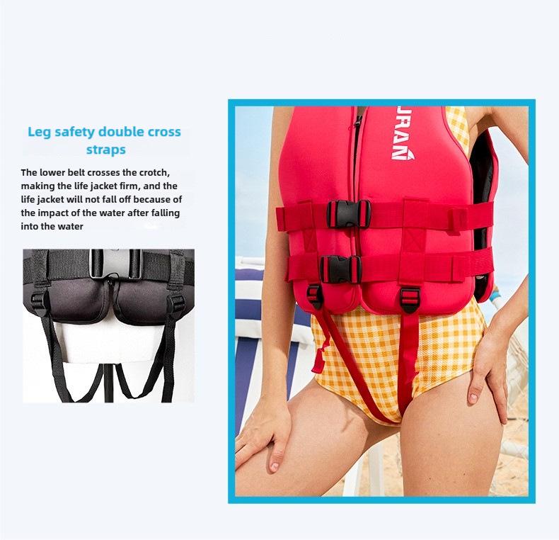 Professional Buoyancy Vest for Adults & Children: Ideal for Water Sports, Fishing, Boating, Windsurfing, and Jet Skiing.