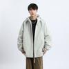 Jacket Men's Autumn Loose Windproof Waterproof Jacket Large Size Fattened Enlarged Hooded Outdoor Tooling Jacket