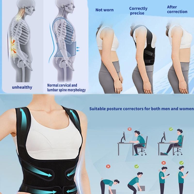 Practical and Portable Back Support Brace for Improved Posture Suitable for Office Worker Students and Driver