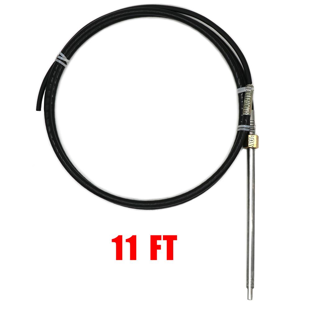 Outboard Boat Steering System Outboard Single Turbine Rotating W/ Marine Steering Wheel Cable 11FT