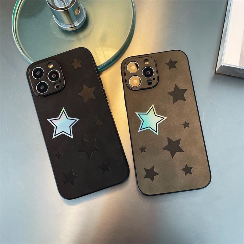 Ins Laser Astronaut Sterne Schmetterling Matte Leder Telefon Fall Für Iphone 14 13 12 11 Pro Max 14plus 14pro Stoßfest stoßstange Abdeckung