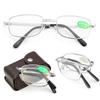 Foldable Reading Glasses Folding Hyperopia Men Women Metal Classic Style Digital Device Reading glasses with case 10 15 20 25 30 35 40