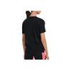 Under Armour Fun Large Logo Print Pocket Training Loose Comfortable Short Sleeve T-Shirt Women T-Shirts Black 1366115-001