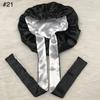 Woman Sleeping Bonnets and Satin Hair Wraps Soft Silk Bonnet Long Tie Plain Hair Bonnet