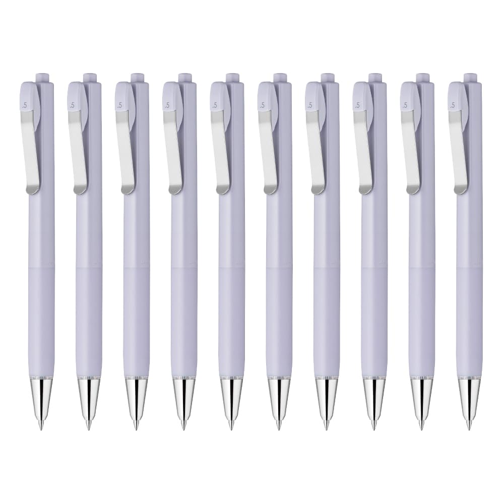 

Zebra Blenyou Ballpoint Purple Black 10 Oil-Based Pen, 0.5mm, Barrel, Ink, Pens, B-BAS87-PU фиолетовый