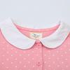 2025 Summer Cartoon Embroidered Lapel Cotton Dresses for Girls - European & American Style