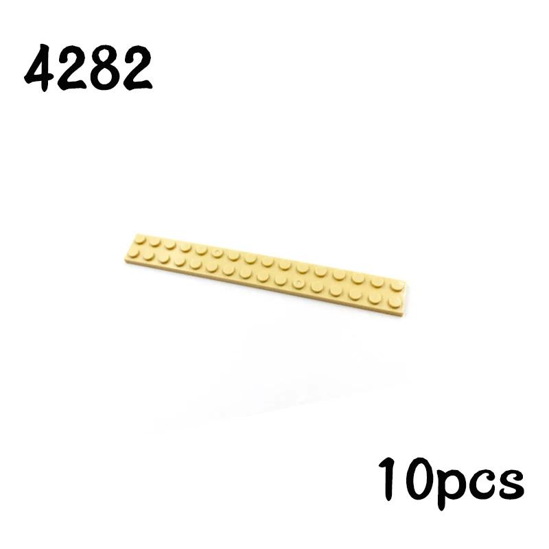 Non-Toxic Newest Building Blocks Thin Figures Bricks Plate 10Pcs Size 2X16 Dots Basepate Board 4282 Toys For Children Gifts