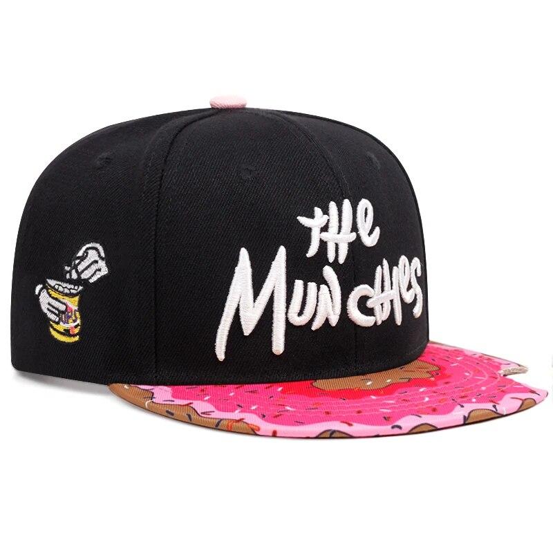 New Donut Letter Side Embroidery Fashion High Quality Snapback Men's Versatile Woman Pattern Casual Baseball Hat Adjustable