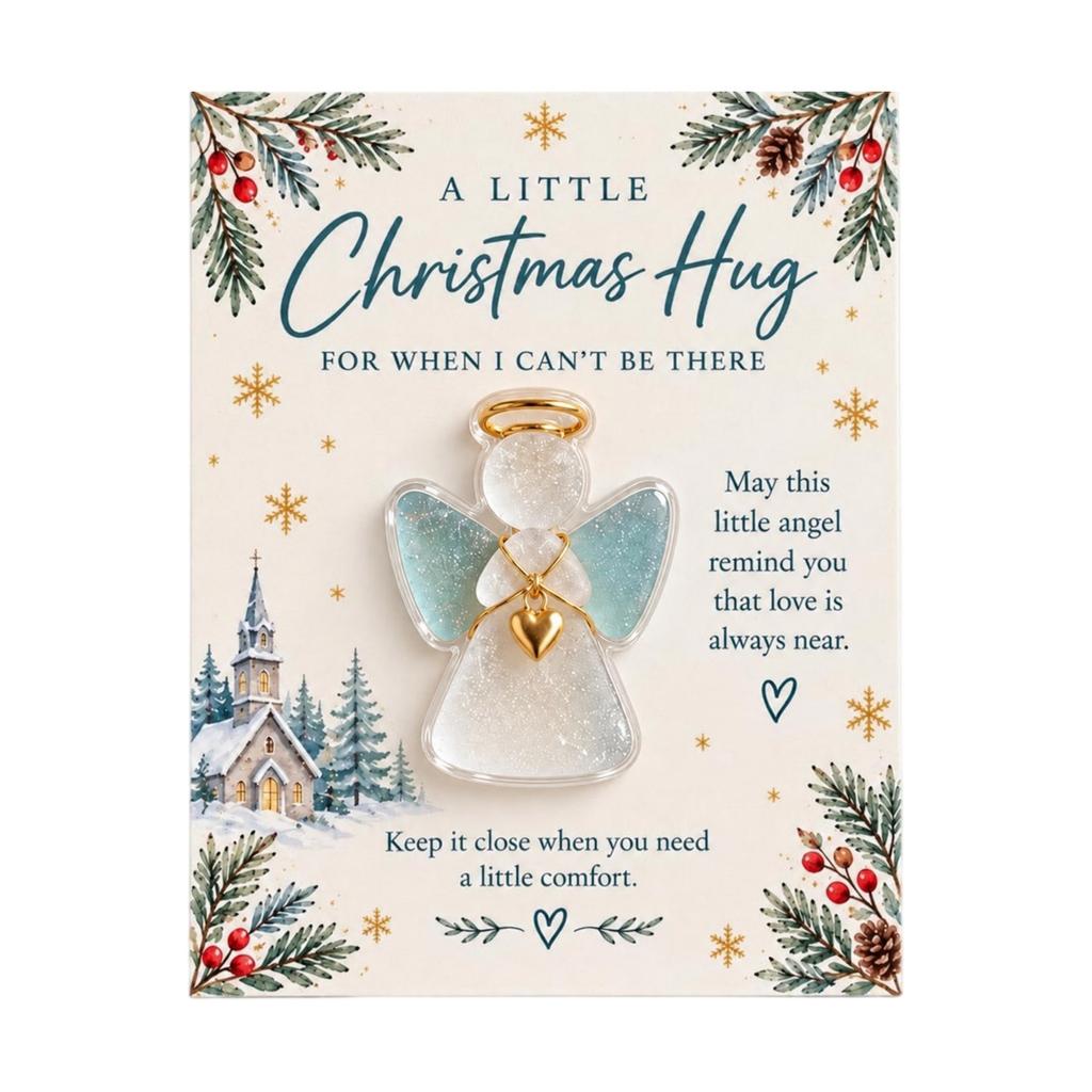Weihnachts-Taschengeschenk mit aufmunternder Karte, kleines Feiertagsgeschenk für Weihnachten