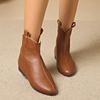 Fashion Pointed Toe Women Chelsea Boots Flats Ankle Oxford Shoes Retro Winter New Trend 2024 Goth Walking Gladiator Casual Zapatos Mujer