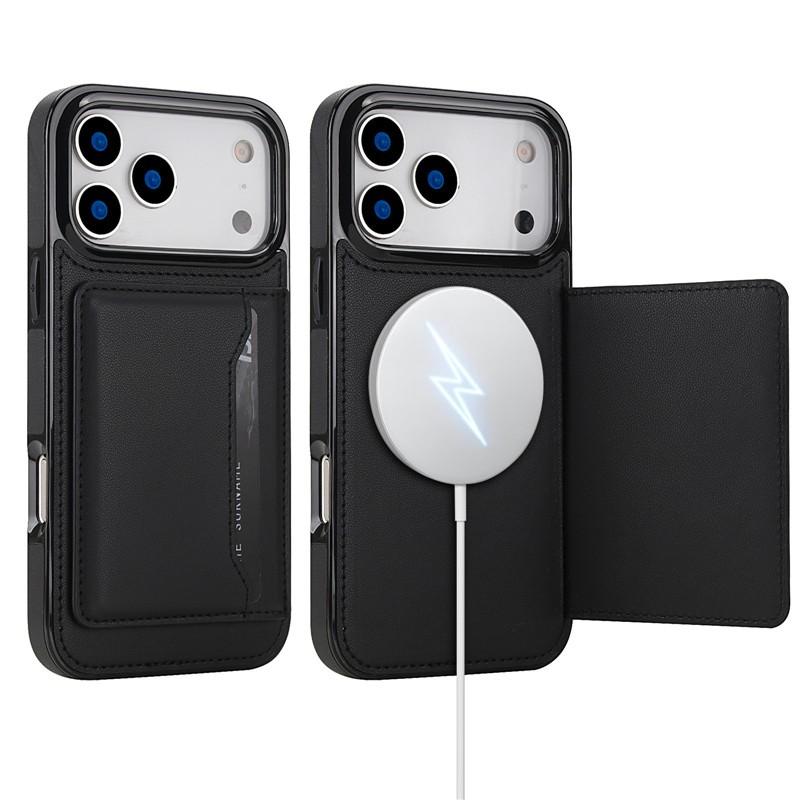 Luxury Leather Magnet Case For iPhone 17 Pro Max 11 12 13 14 15 16 For Magsafe Wireless Charging Wallet Multi Card Slots Cover