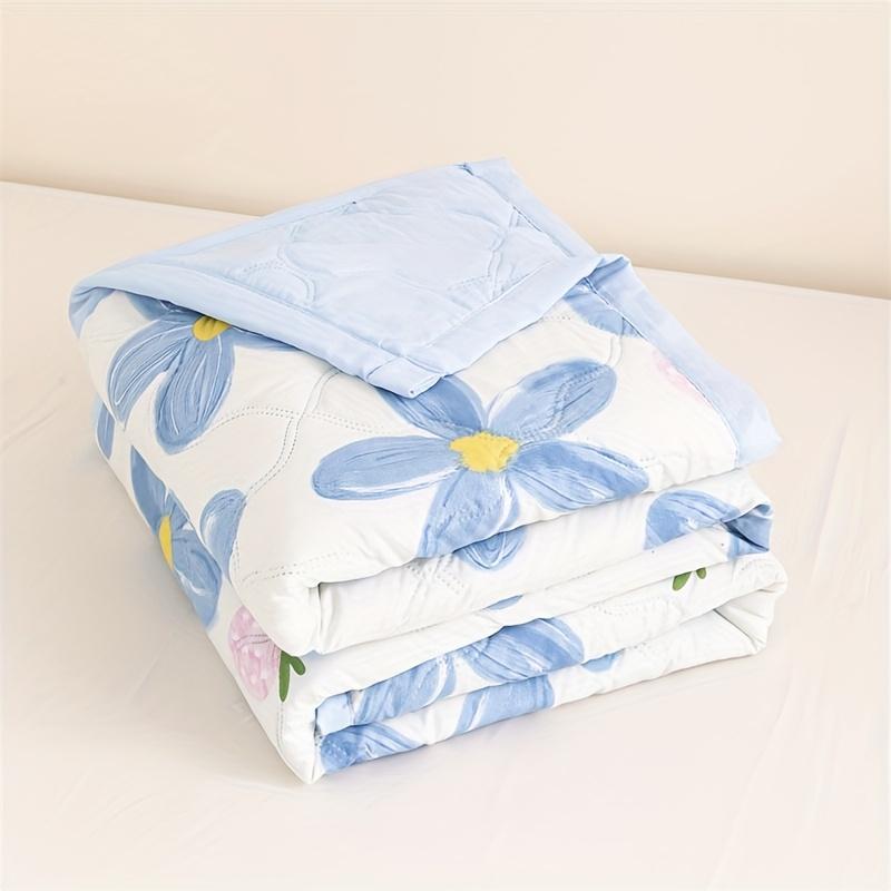 1pc Ultra-Soft Summer Cooling Blanket Cooling Blankets for Hot Sleepers,Modern Floral Pattern,Texture,Perfect for Bedroom, Guest Room, Sofa, or Travel