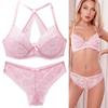 European and American Style Bra Set Plus Size Bra Thin Sexy Backless Lace Push-up Underwear