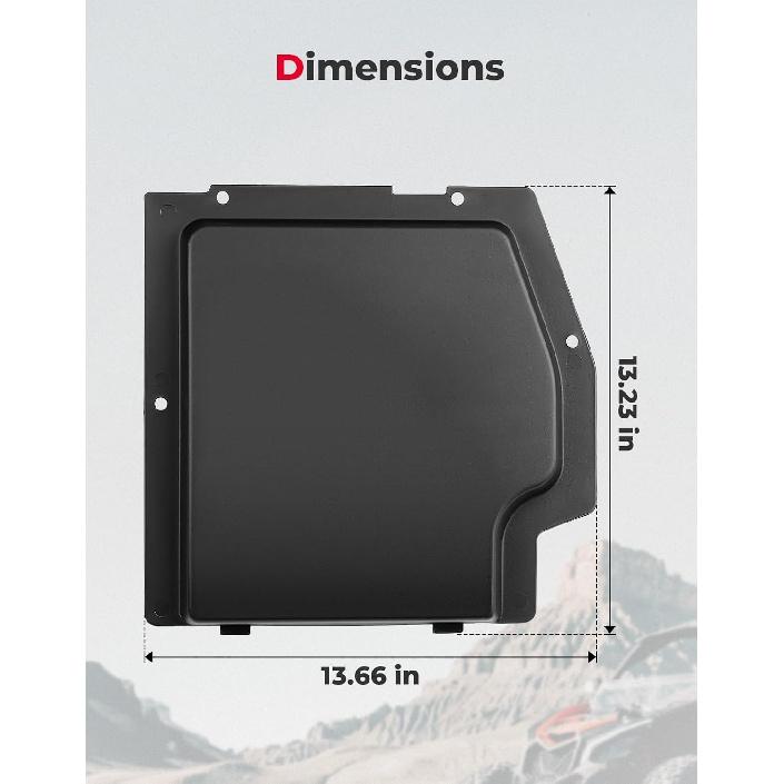 KEMIMOTO X3 Battery Cover Compatible With Can-Am Maverick X3 & X3 Max Battery Cover Plate 2017-2024 Accessories