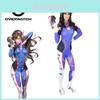 Overwatch D.va Cosplay Costume Jumpsuit For Women Premium Polyester Material For Comfort And Durability