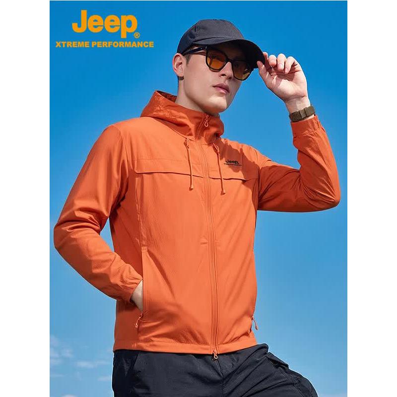 JEEP Unisex Outdoor Hooded UV Protection Jacket M