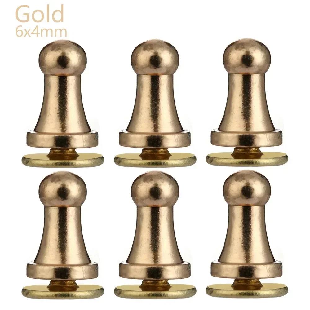 10Pcs Hot Sale Round Garment Rivets Monk Head Screws Brass Nail Cloth Button Bag Shoes Leather Crafts Sewing Accessories