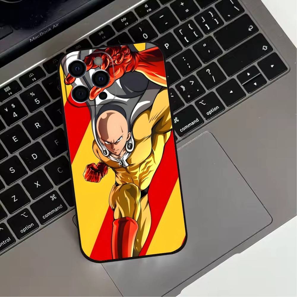 HOT Anime 12O-One P-Punchs Man Phone Case For iPhone17,16,15,14,13,12,11 Plus,Pro Max Soft Black Cover