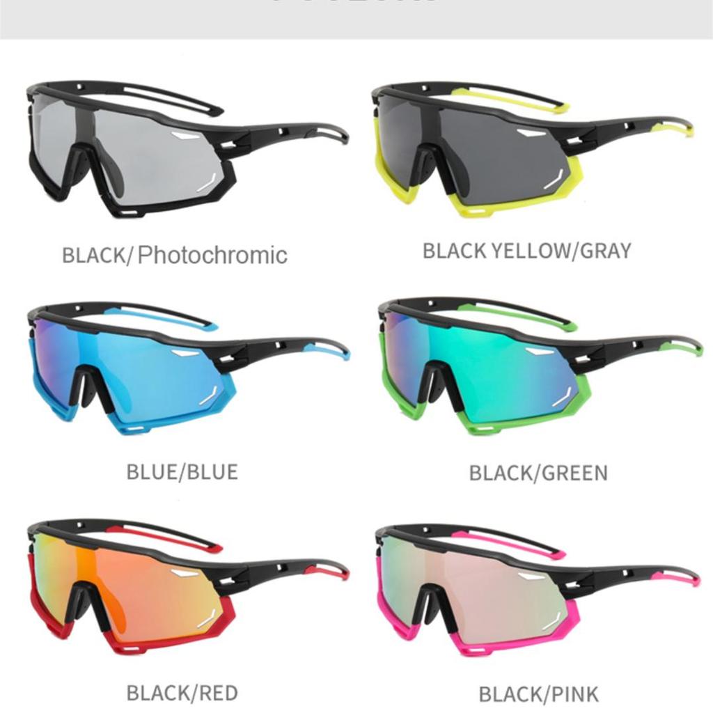 Photochromic Cycling Glasses Men's and Women's Polarized Bike Eyewear Mountain MTB Cycling UV400 Sunglasses Bicycle Road Goggles