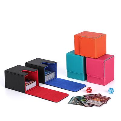 100+ Sammelkarten Deckbox PU-Leder Sammelkartenspiel Spielkarten Aufbewahrung Spielkartenhülle Schutz
