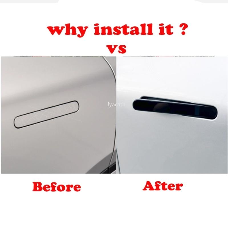 For XPeng G6 2024 2025 ABS carbonfiber Car Outside Door Handle Cover Trim Handle Protector Sticker Exterior Accessories